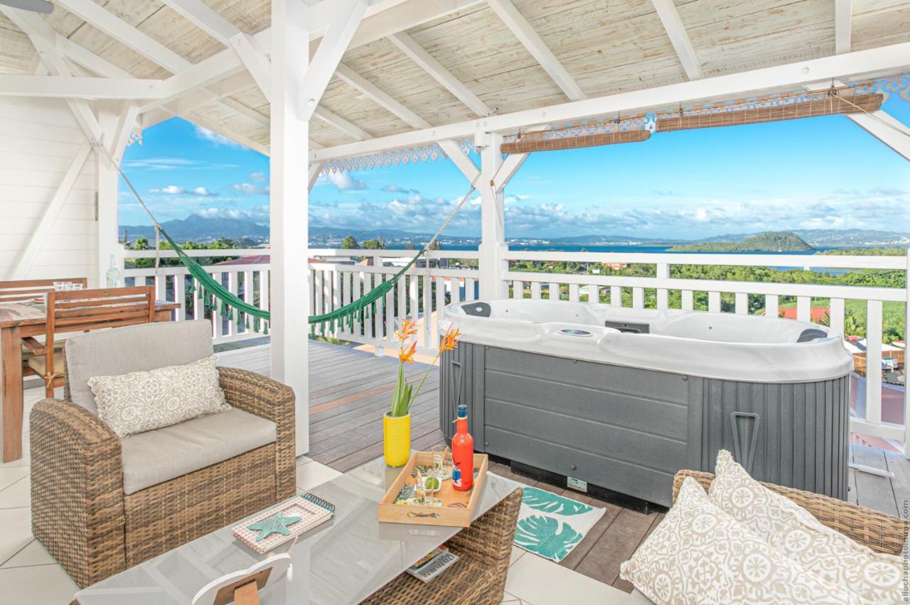 Bungalow Vanille Pacane - Vue Mer Avec Spa Prive Les Trois-Ilets Eksteriør billede
