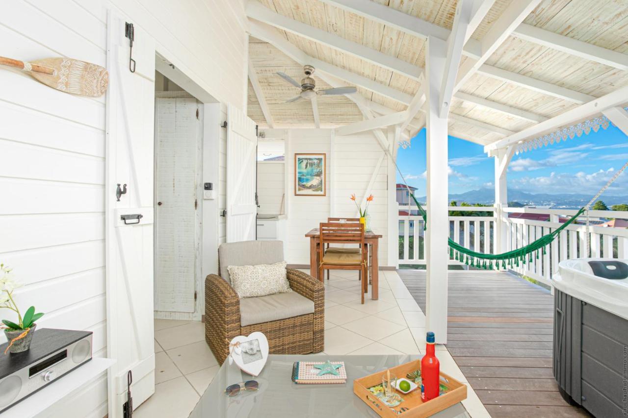 Bungalow Vanille Pacane - Vue Mer Avec Spa Prive Les Trois-Ilets Eksteriør billede