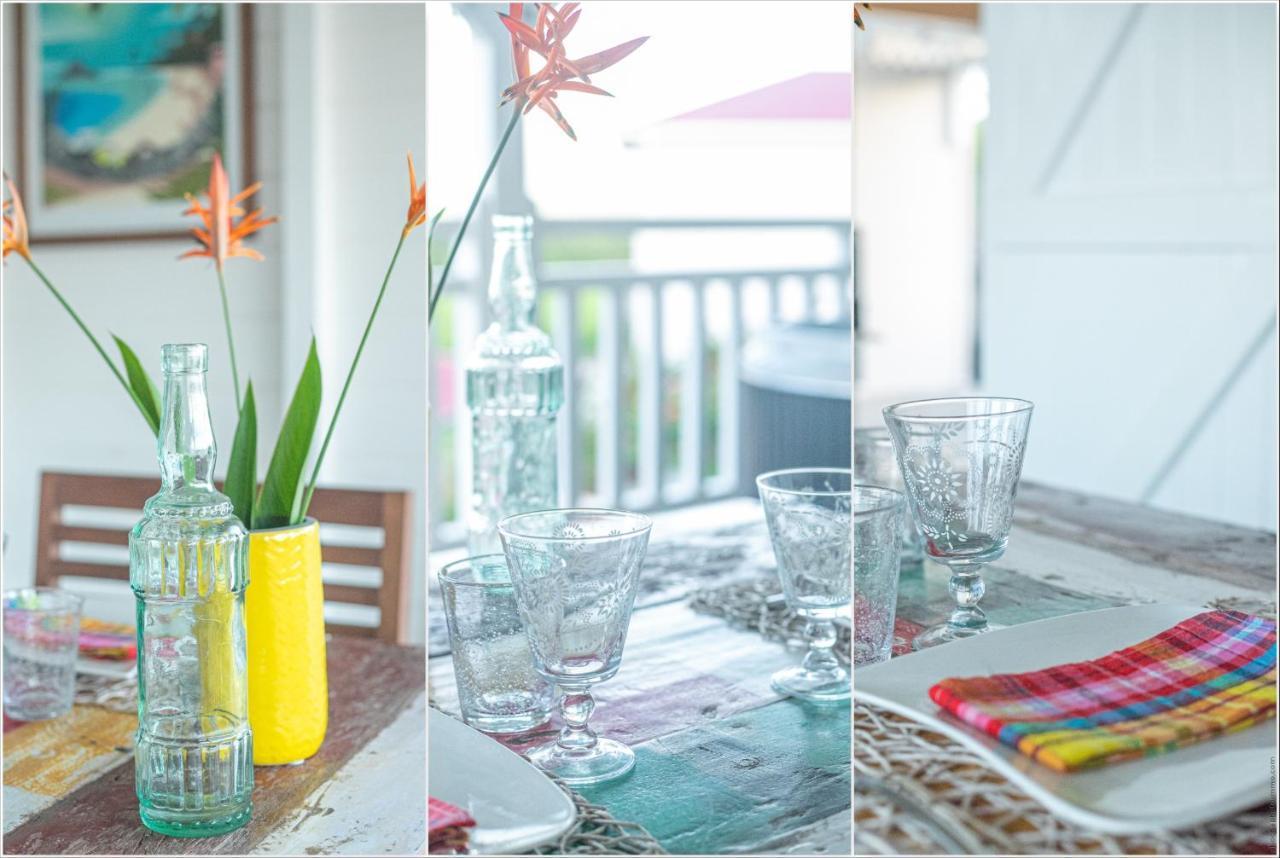 Bungalow Vanille Pacane - Vue Mer Avec Spa Prive Les Trois-Ilets Eksteriør billede