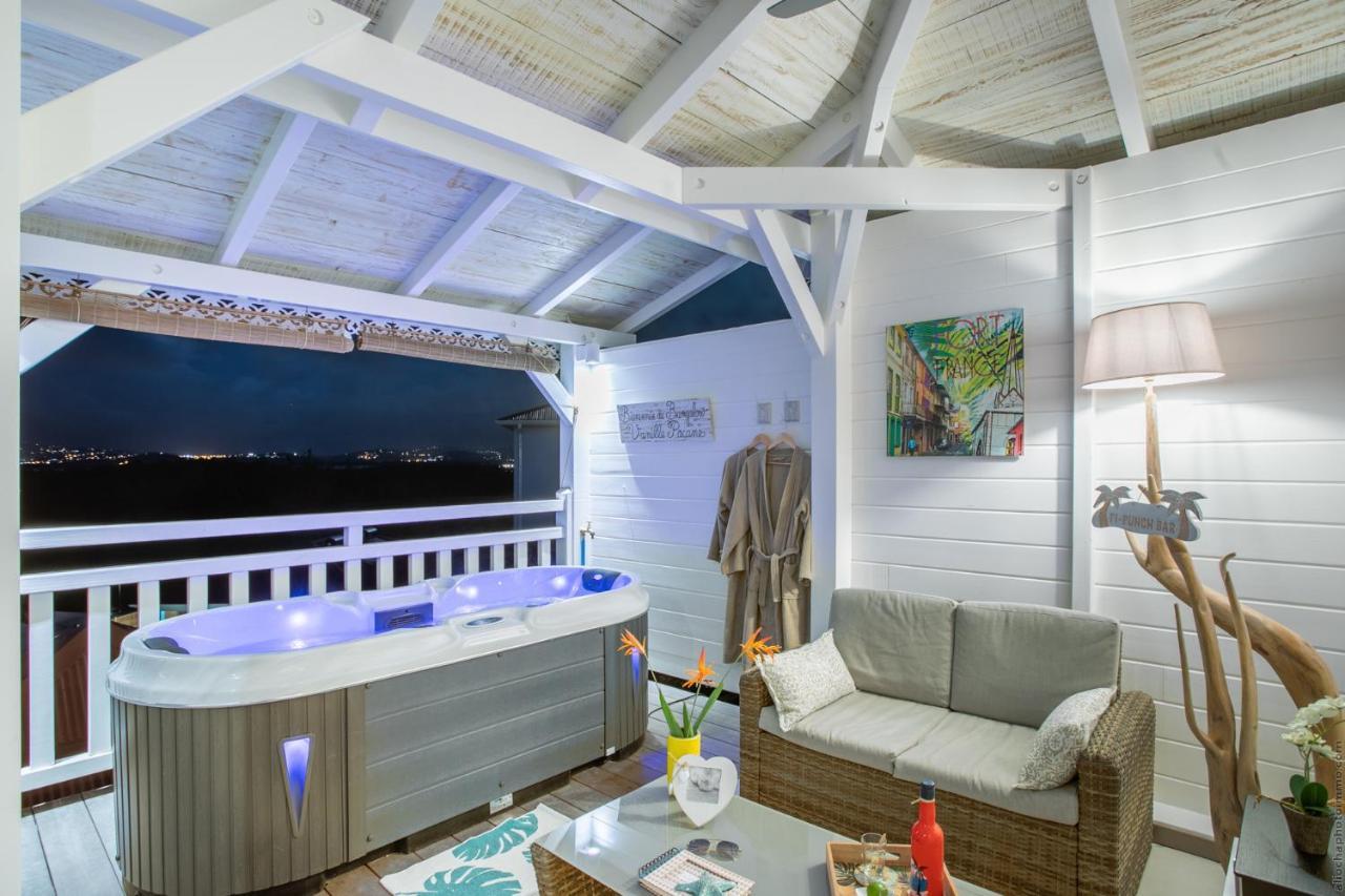 Bungalow Vanille Pacane - Vue Mer Avec Spa Prive Les Trois-Ilets Eksteriør billede