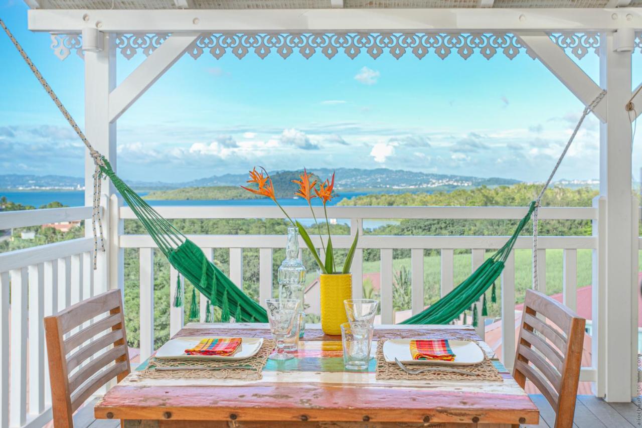 Bungalow Vanille Pacane - Vue Mer Avec Spa Prive Les Trois-Ilets Eksteriør billede