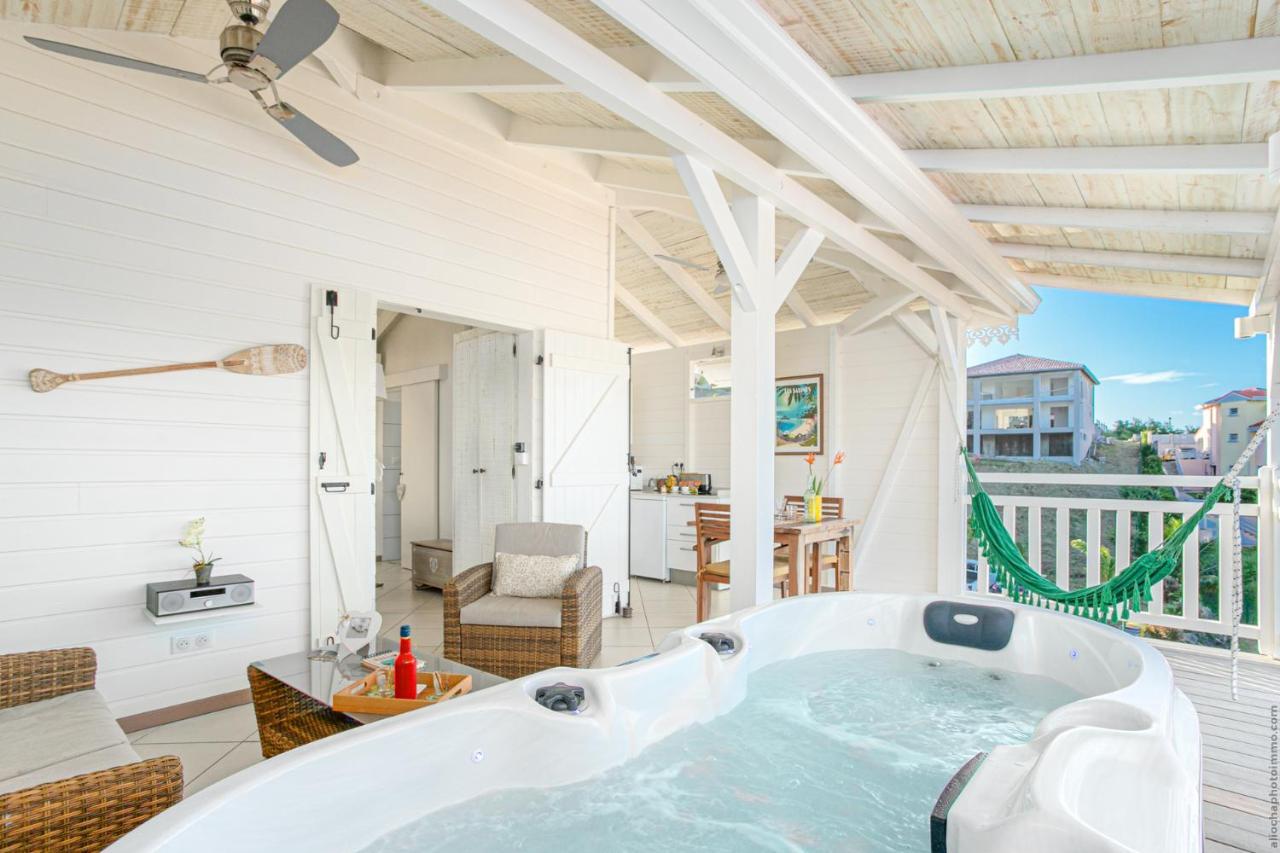 Bungalow Vanille Pacane - Vue Mer Avec Spa Prive Les Trois-Ilets Eksteriør billede